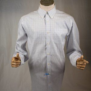 Eddie Bauer Grid button up dress shirt